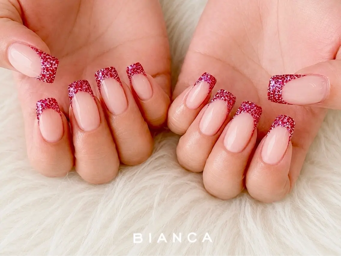 ネイル フラッシュネイル フレンチネイル Bianca大宮店 上野のネイルデザイン