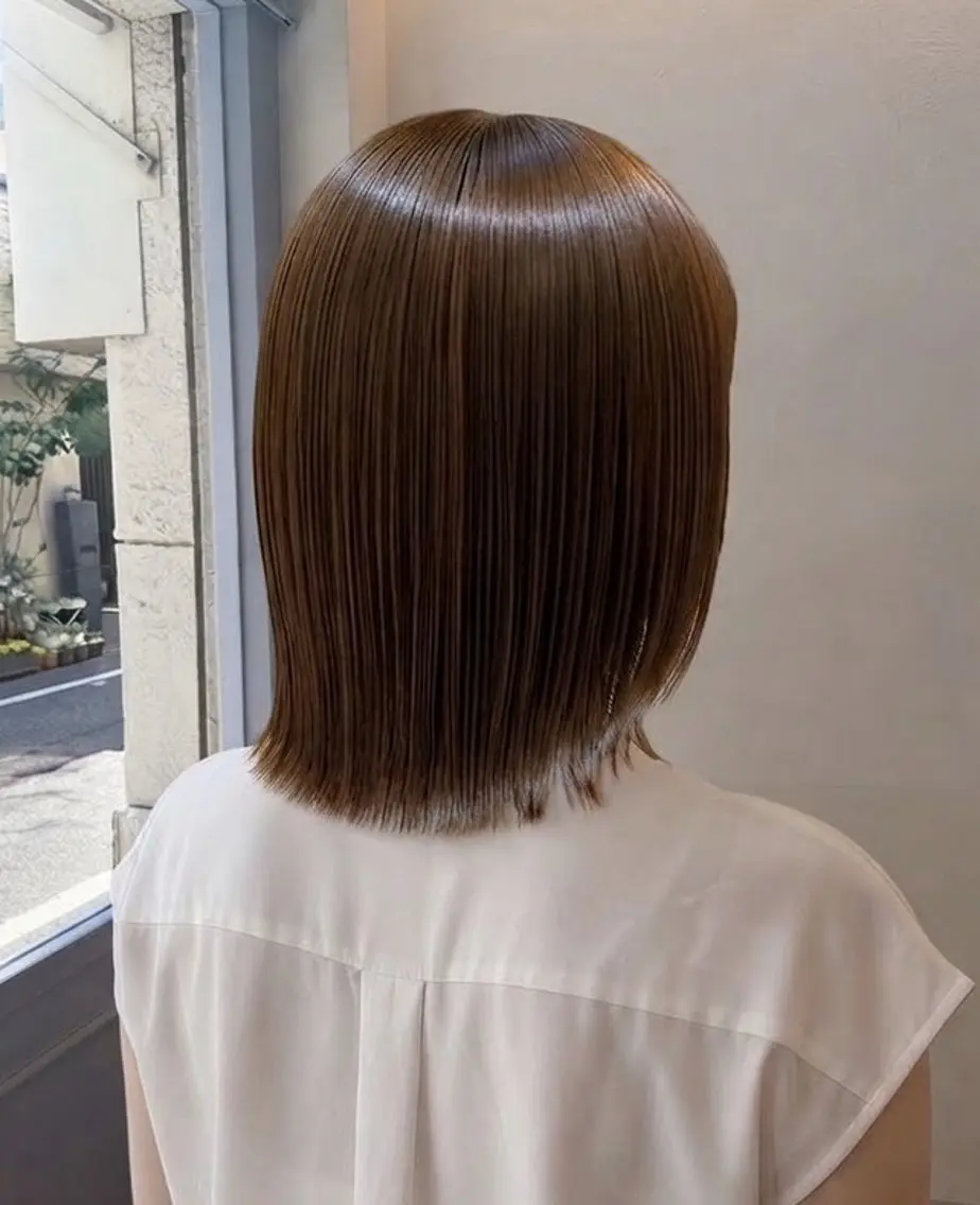 ミディアム 松下 沙織のヘアスタイル