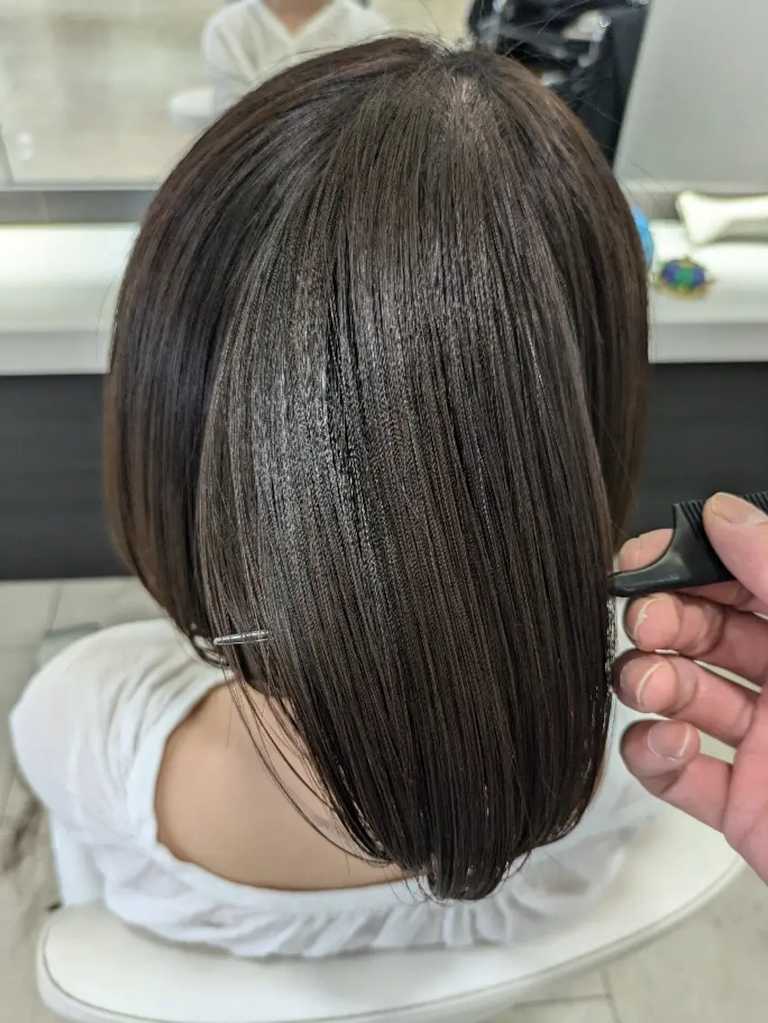 ショート カラー カット ヘアカラー トリートメント ✨METEO導入店✨ 髪質改善×縮毛矯正のヘアスタイル