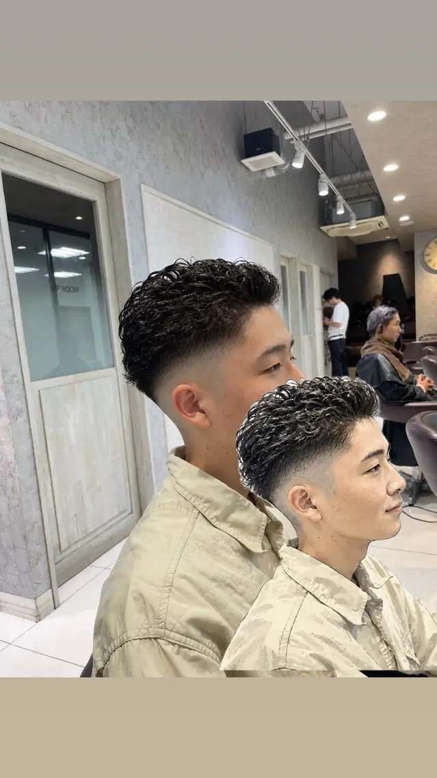パーマ メンズ カット パーマ 💥メンズパーマ特化 💥店長TERUKIのヘアスタイル