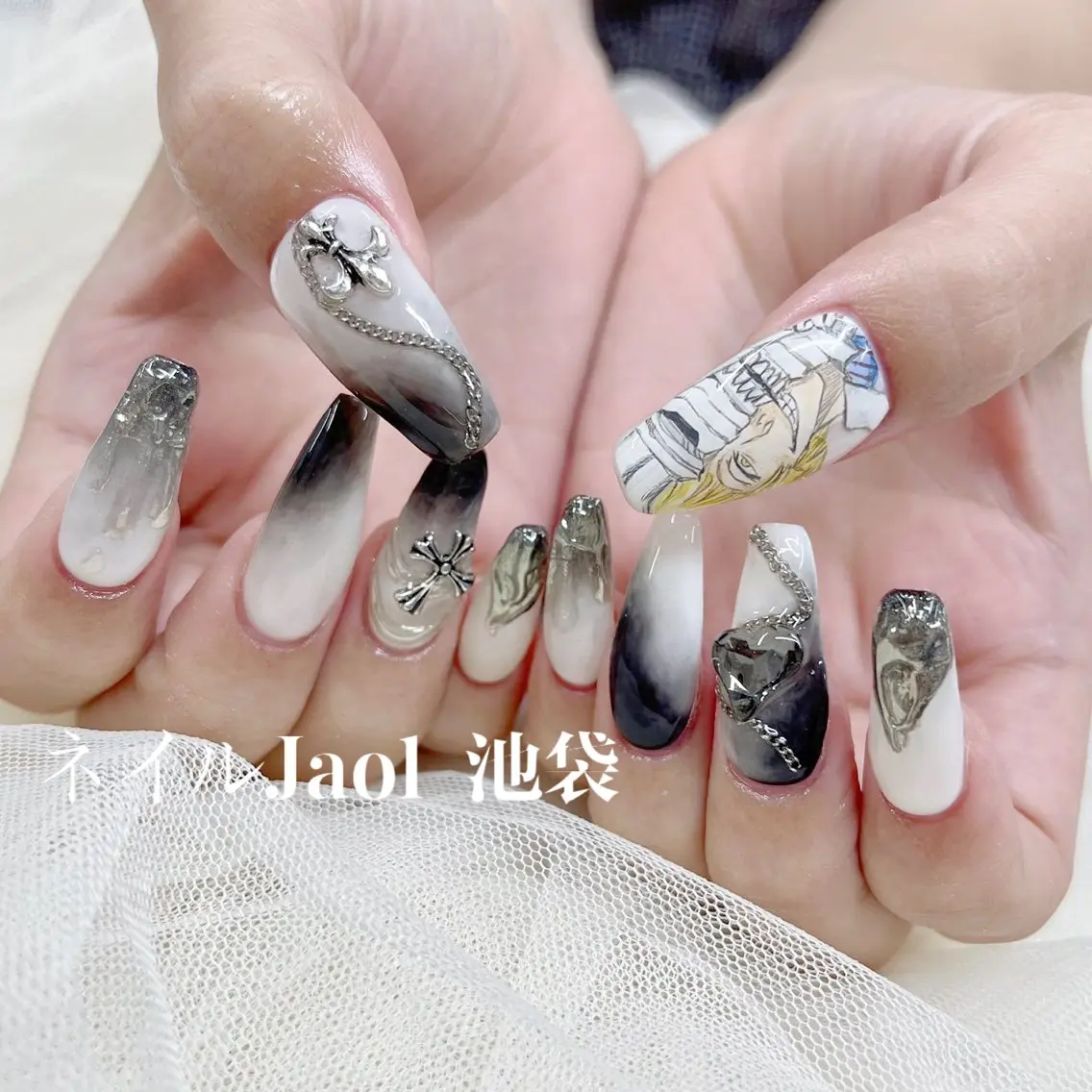 ロング ネイルJaol 池袋のネイルデザイン