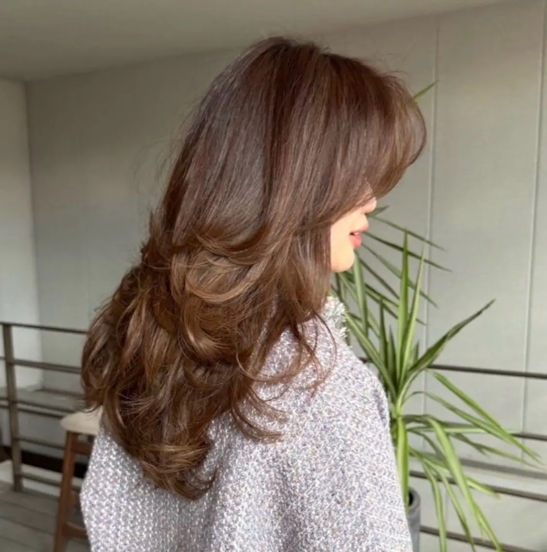 ロング カラー ヘアカラー ヘルシー/ナチュラル ハイライト&カラーのヘアスタイル