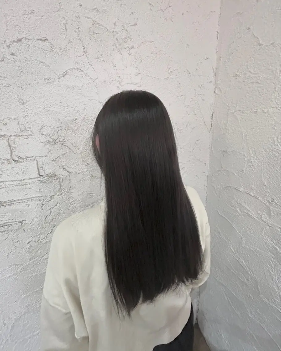 ロング カラー グレージュ ヘアカラー 菅野 七海のヘアスタイル