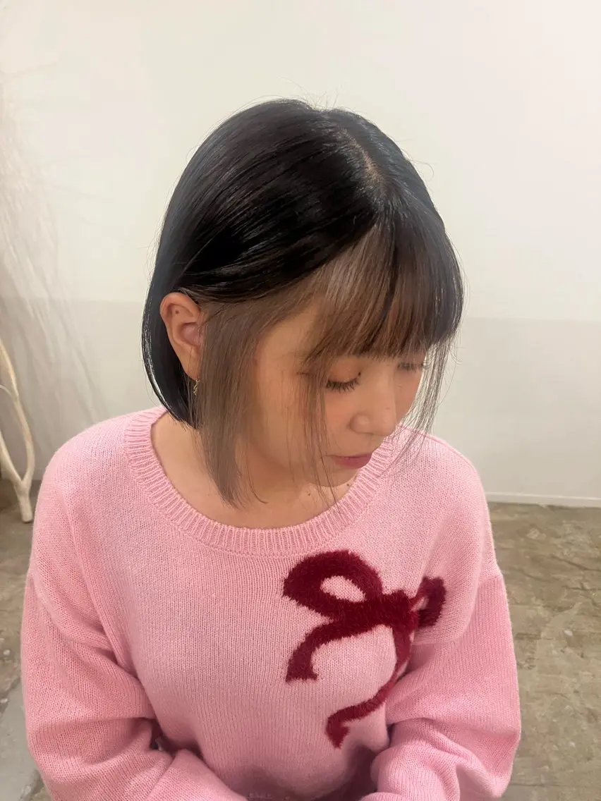 ショート カラー ブリーチカラー特化 梅田中崎町/あかりのヘアスタイル