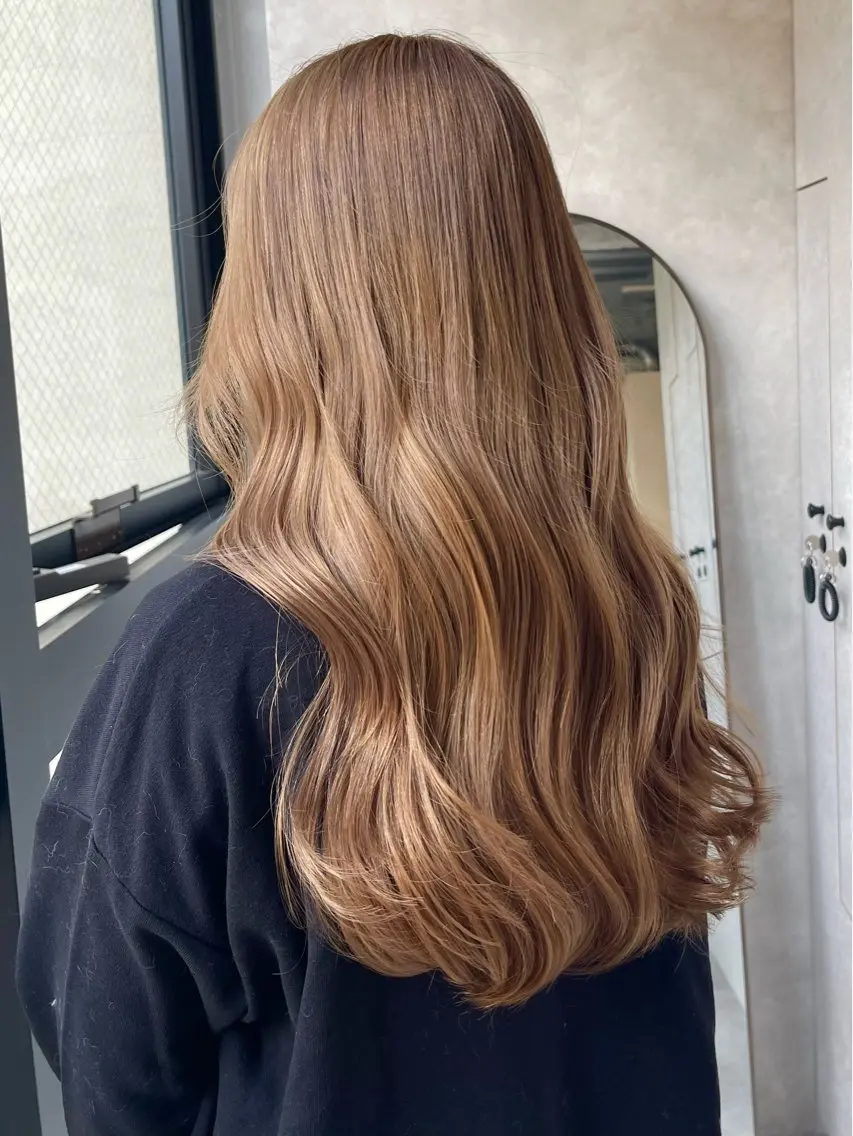 ロング カット ヘアカラー ブリーチなしダブル 🪄🎀RIOのヘアスタイル