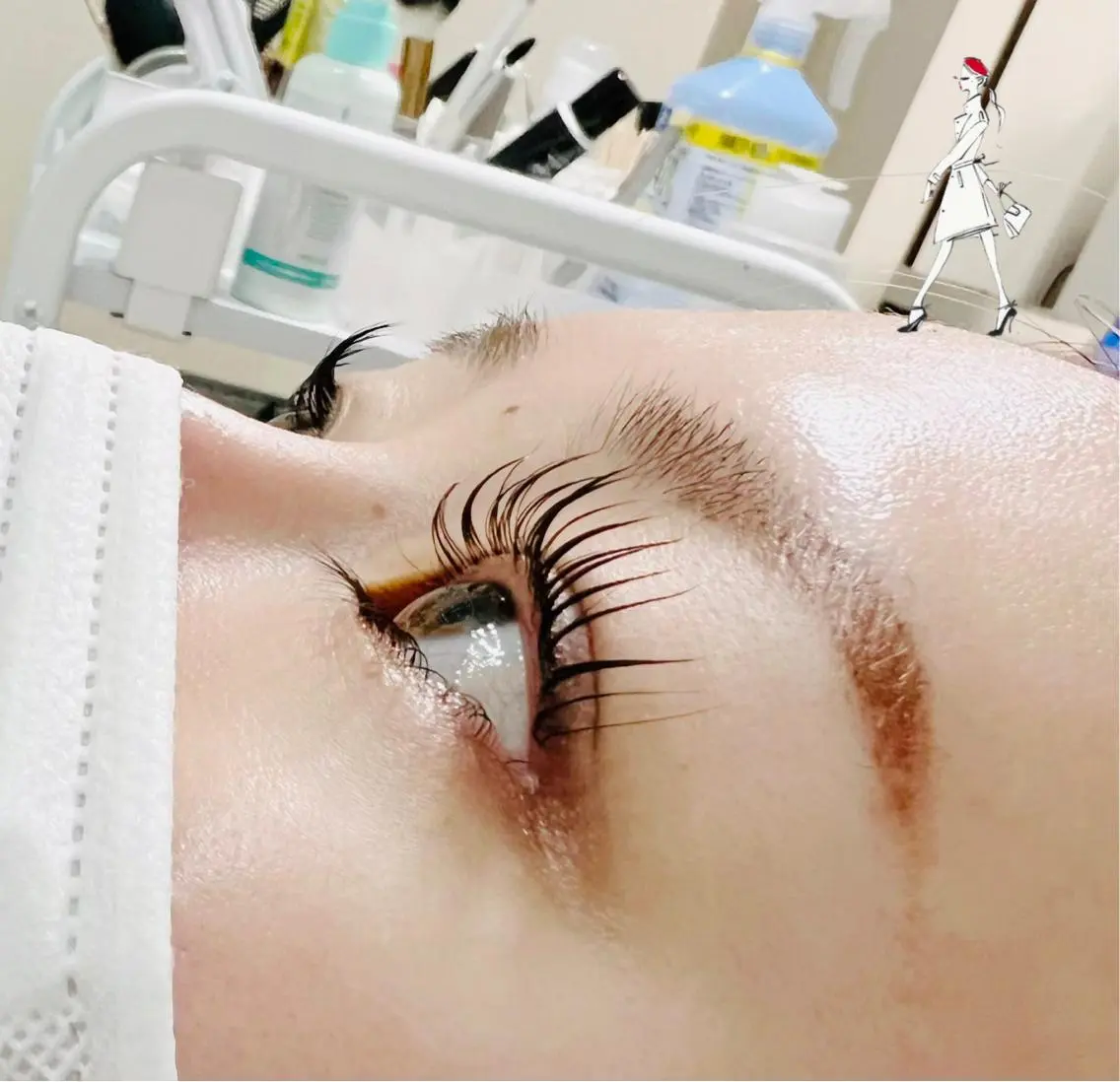 マツエク・マツパ ケラチンラッシュリフト バインドロック Cカール キュート フラットラッシュ マツパ eyelash presh yukaのマツエク・マツパデザイン