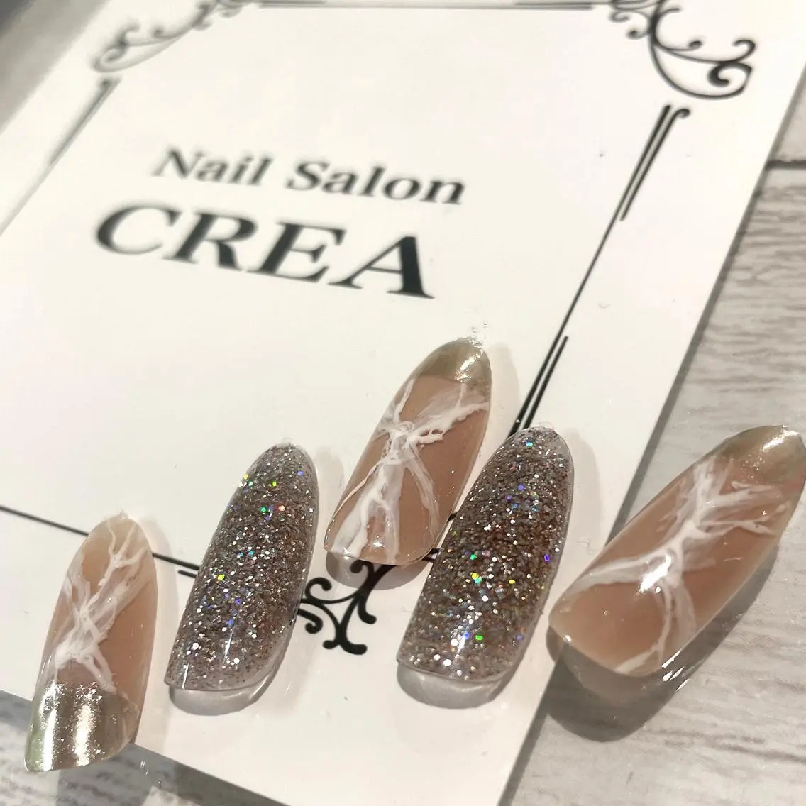 ネイル アートネイル スカルプネイル NailSalon CREAのネイルデザイン