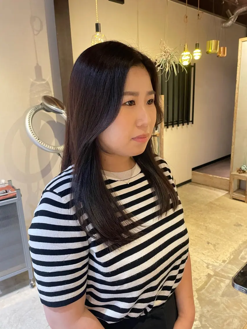ロング 顔周りカット 北原 紗希のヘアスタイル