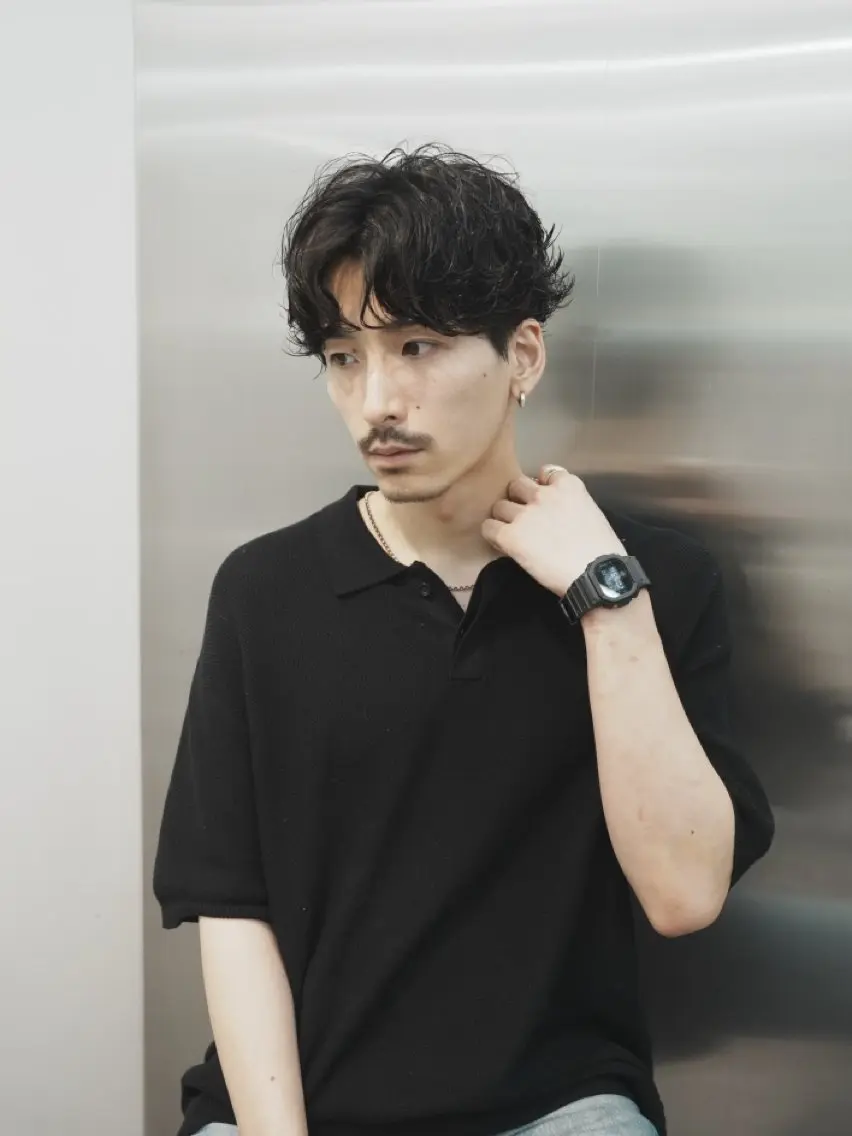 ショート パーマ 似合わせパーマ🔥 河浪 大智のヘアスタイル