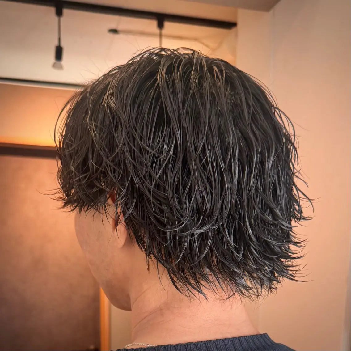 ショート パーマ メンズ メンズパーマ 波巻きパーマ スパイラルパーマ カット パーマ 立川メンズカット/ メンズパーマ💈三上のヘアスタイル