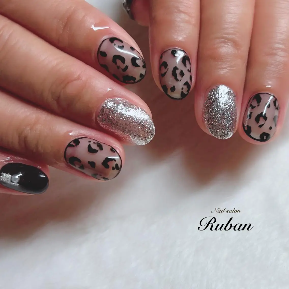 ネイル アニマル柄 Nail salon Rubanのネイルデザイン