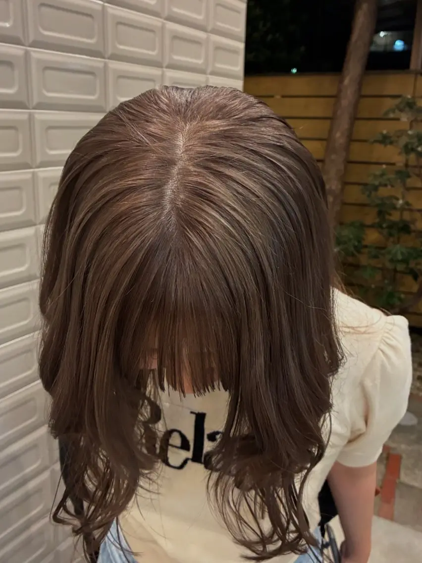 ロング カラー ヘアカラー nanami🏷🤎 ベージュのヘアスタイル