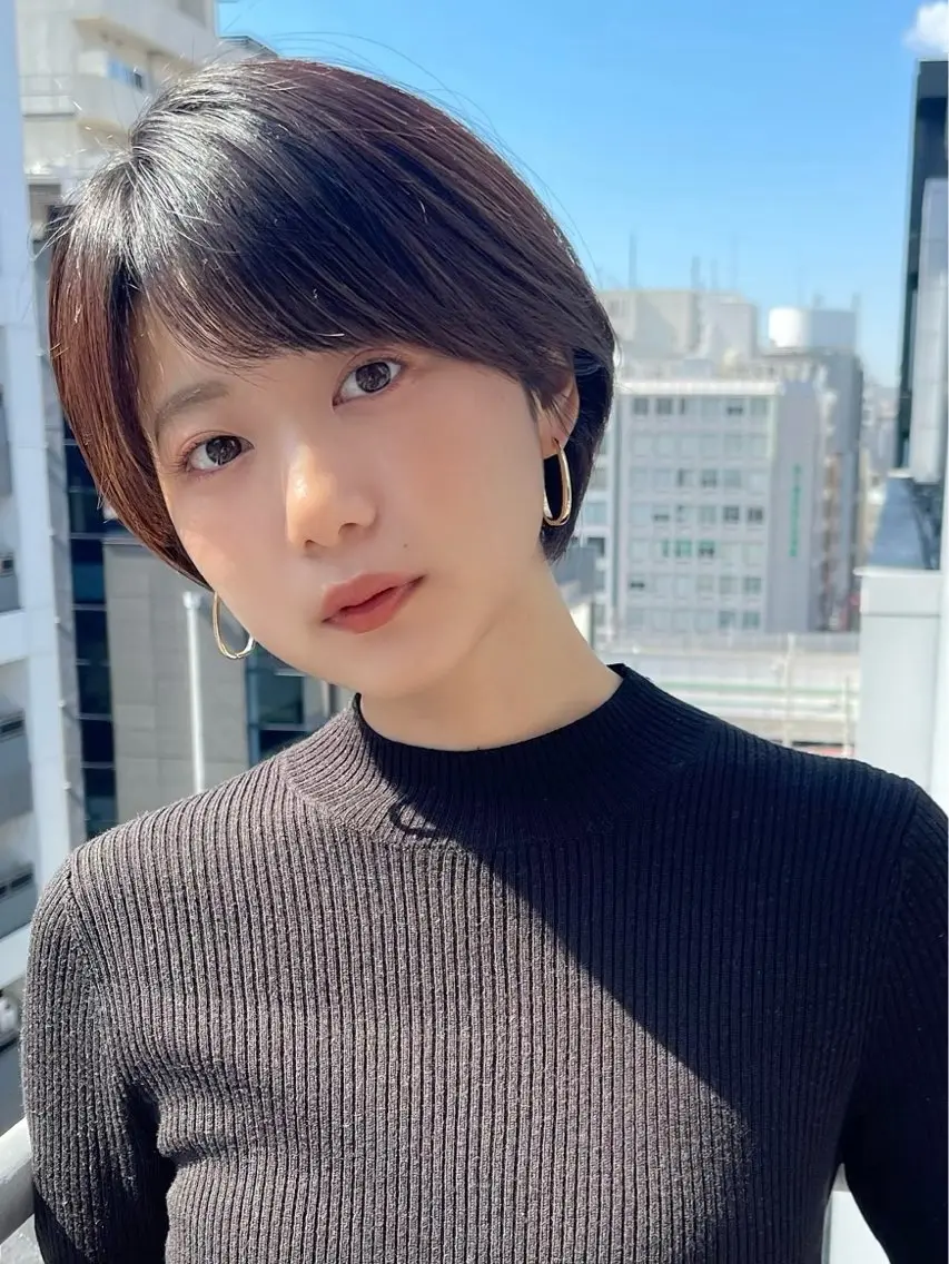 ショート 丸みショート イエローカラー 韓国風ヘア ショートヘア カット ヘアカラー ショート・ボブ特化 mahoのその他イメージ