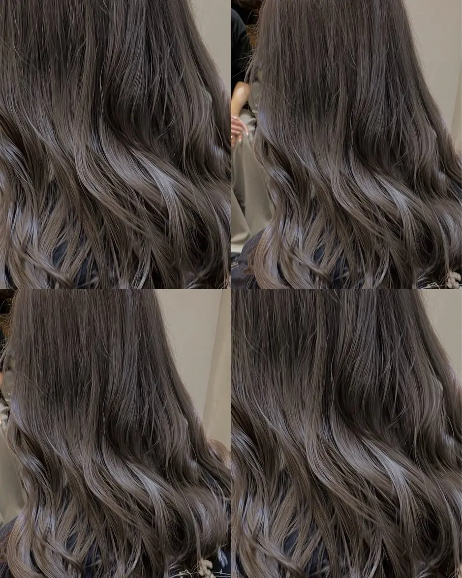 セミロング カラー カット ヘアカラー トリートメント 韓国レイヤー⋆౨ৎ゚ 透カラー🩶/ユウキのヘアスタイル