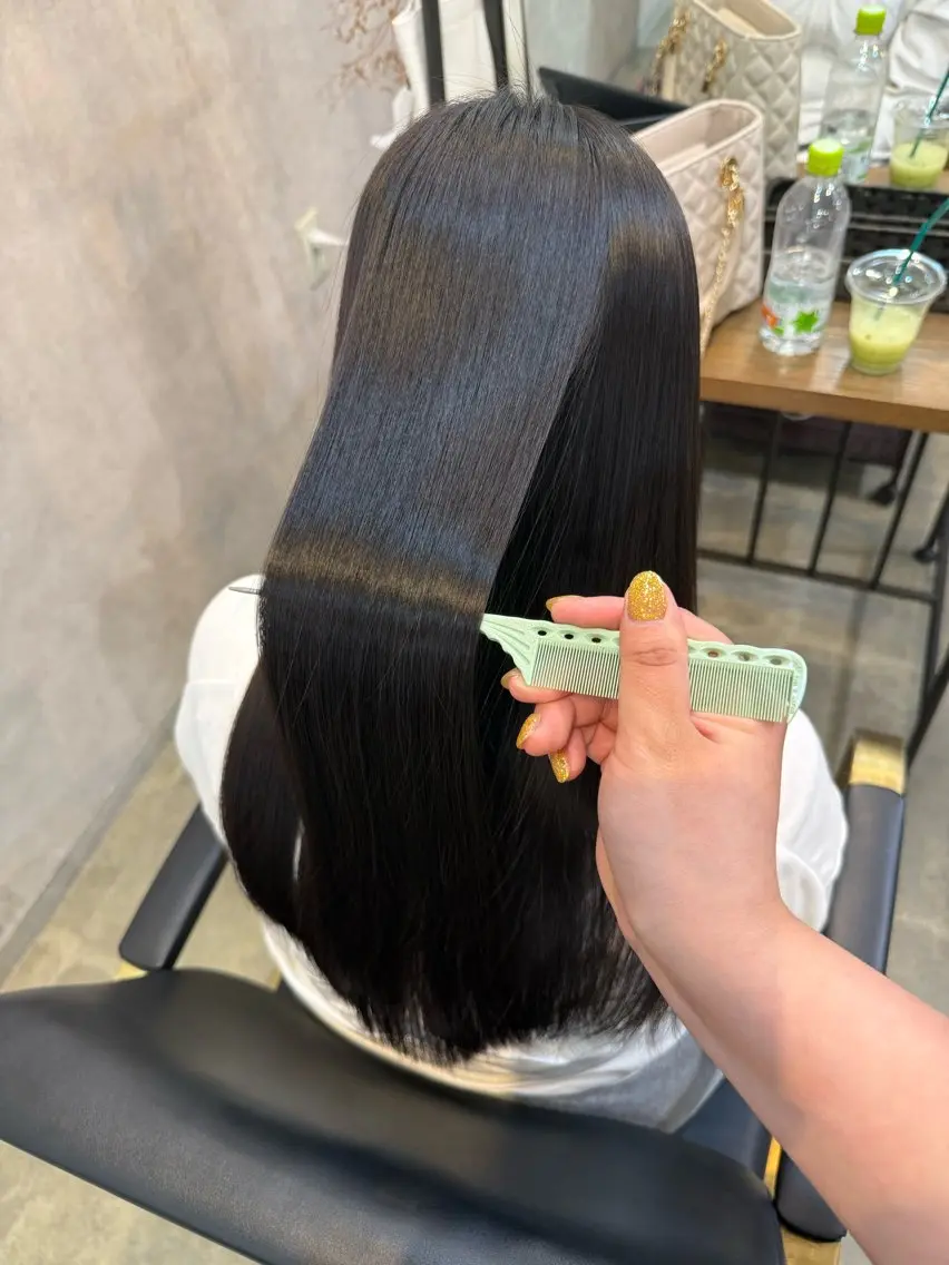 ロング パーマ 縮毛矯正 maco /カラー・縮毛矯正のヘアスタイル