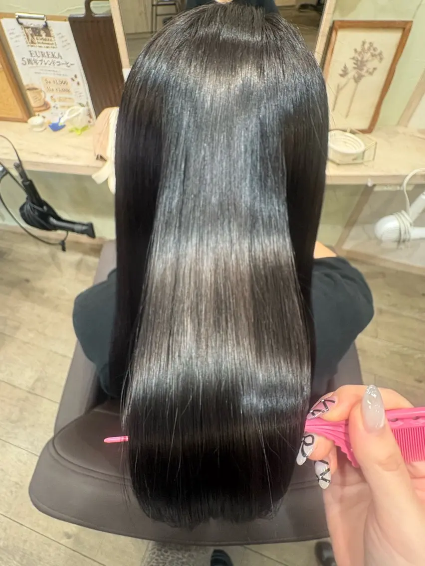 ロング カラー 髪質改善 🤍ちなつ /髪質改善ヘアエステのヘアスタイル