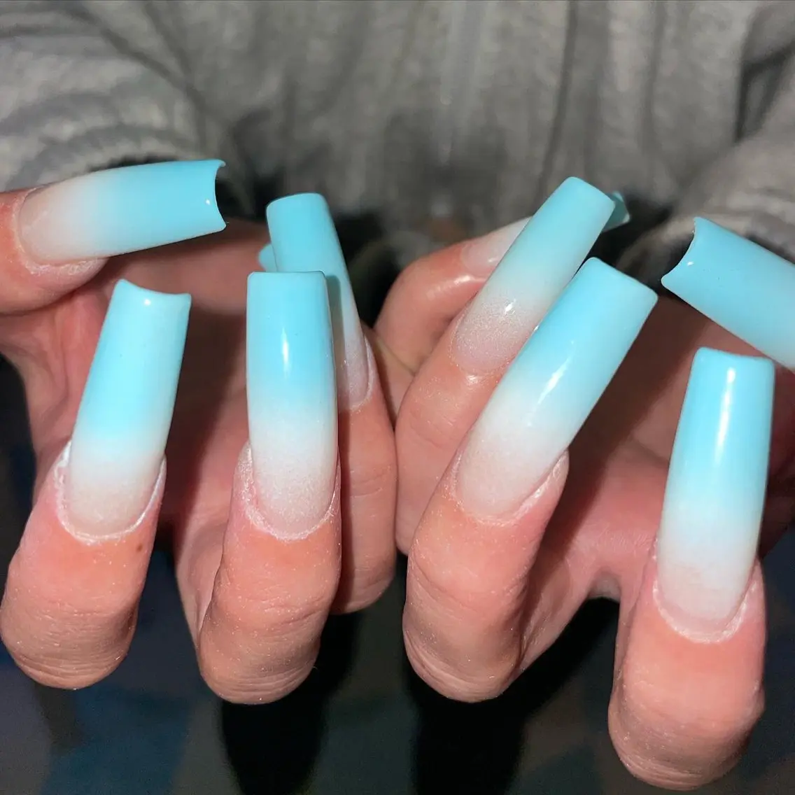 【リピーター様】長さだし10本💅シンプル🫧 クリア・オーロラ等　※パーツ代別途の写真