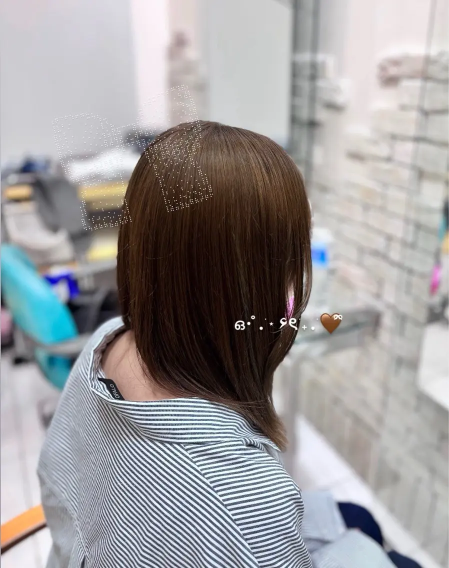 カラー ヘアカラー 🌀安莉 .⋆♱⃓のヘアスタイル