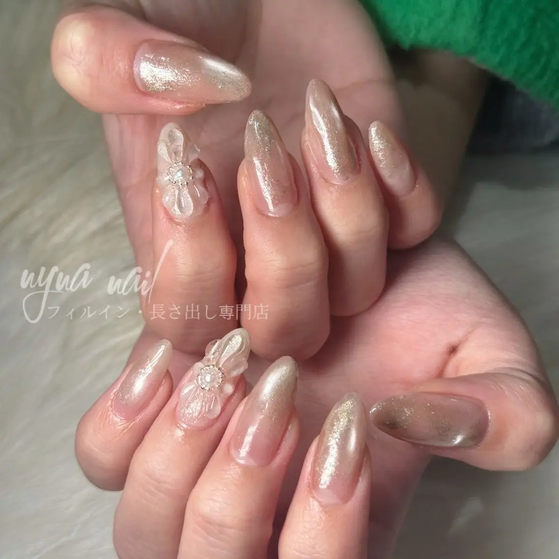 ネイル マグネットネイル 春ネイル Nyna nail Chiakiのネイルデザイン