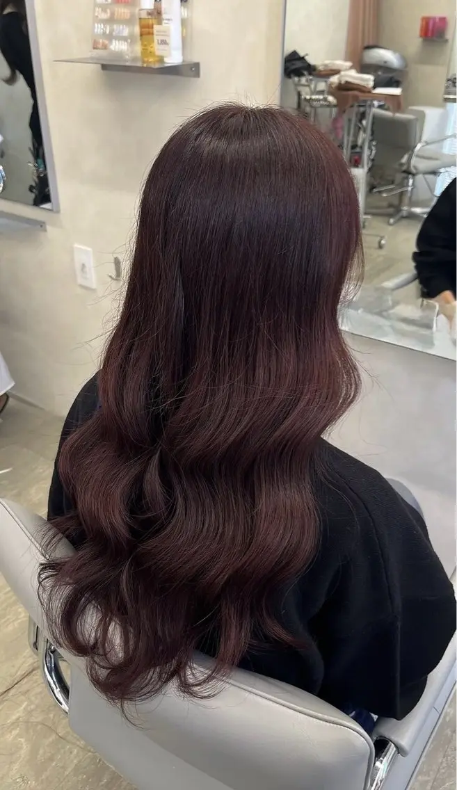 ロング カット ヘアカラー モデル様大募集🎀 藤岡瑞穂のヘアスタイル