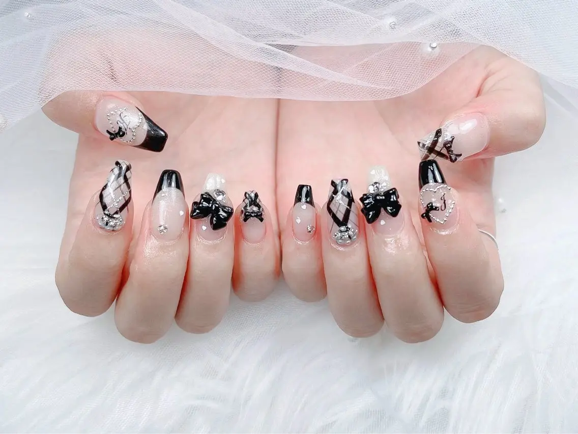 ネイル 長さ出し ジェルネイル 韓国ネイル 持ち込み ワンホンネイル ハンドネイル Sora nail 長さ出し専門店のネイルデザイン