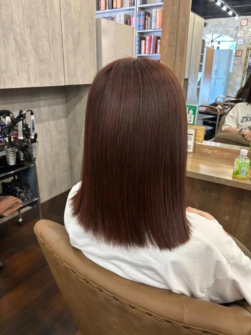 カラー ヘアカラー トリートメント 透明感カラー / tsukasa𖥧のヘアスタイル