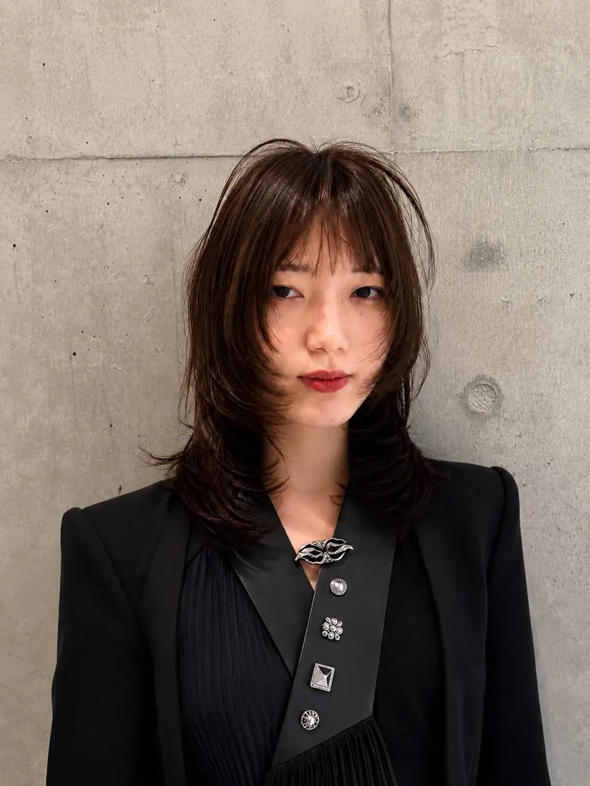 ミディアム カラー 笠原 健人のヘアスタイル