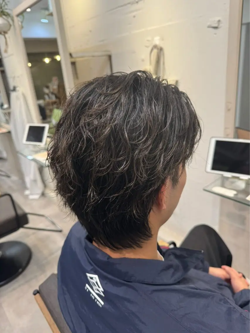 メンズ メンズウルフカット ウルフカット SUZUNE 🐣カットモデルのヘアスタイル