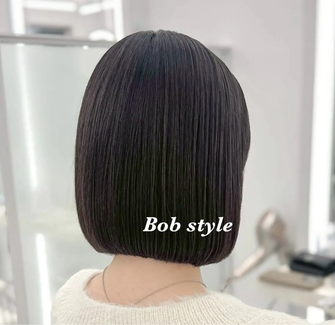 ショート カラー 🫧ミディアムカット 韓国透明感カラー🫧のヘアスタイル