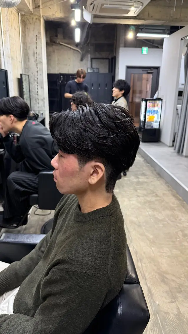 パーマ メンズ カット パーマ 大人男子の メンズパーマのヘアスタイル