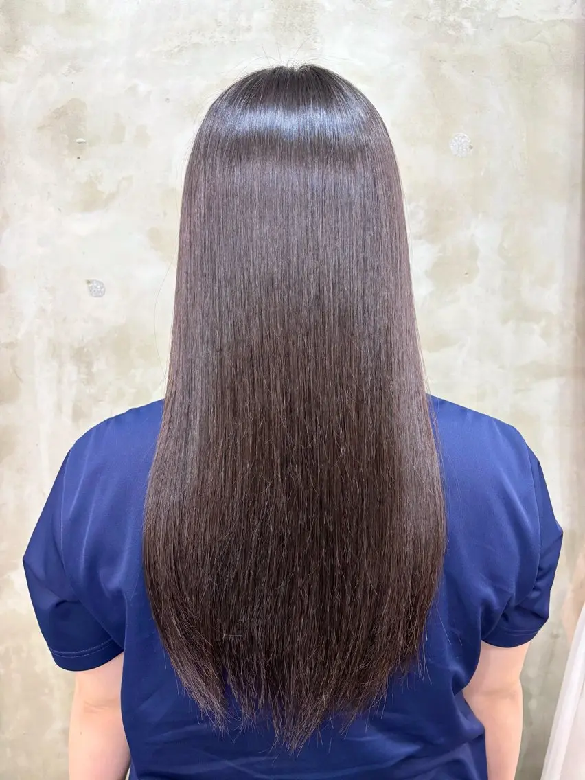 【人気No.1✨️】髪質改善カラー＋潤艶トリートメントの写真