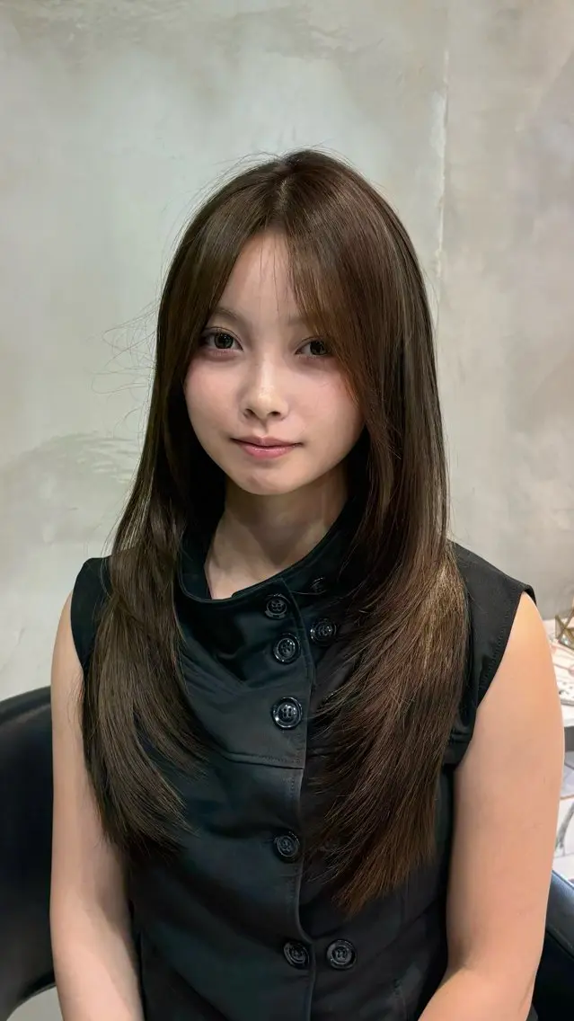 ロング カラー ベージュカラー オリーブベージュ ヘアカラー 表参道/似合わせ⟡⋆ 木村　心優♡のヘアスタイル