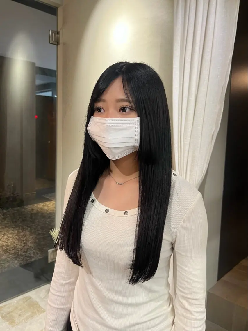 ロング カラー ヘアカラー トリートメント 🌼花屋併設🌼 木下奈々望のヘアスタイル