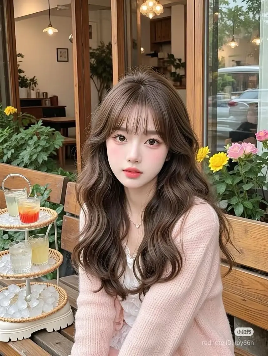 ✨ダメージレス髪質改善カラー✨イノアカラー+韓国風似合わせカット+高保湿ナノケアトリートメント🫧コテ巻き付の写真