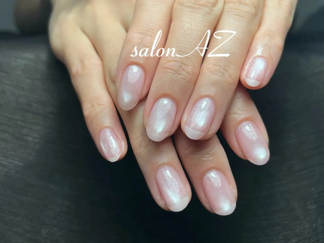 ネイル アートネイル 長さ出し フットネイル フレンチネイル ジェルネイル salon AZのネイルデザイン