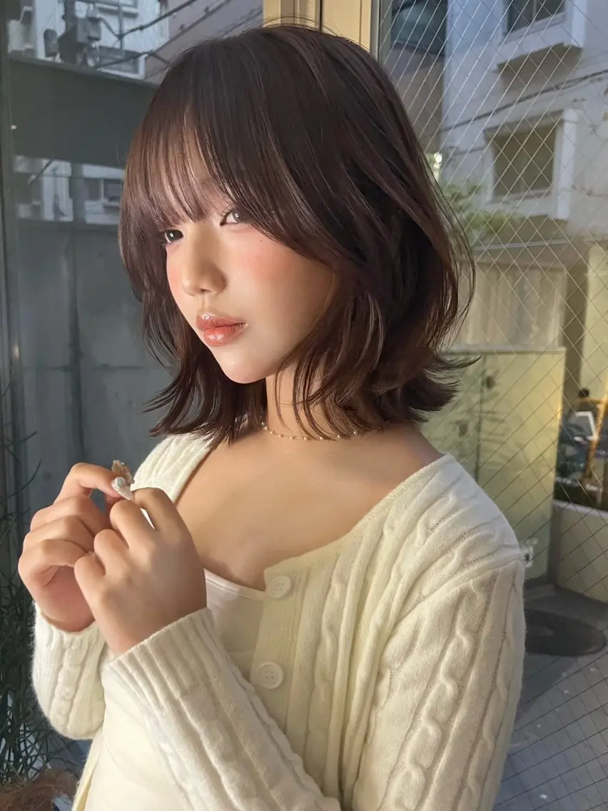 ショート カラー 小顔ボブ jilblanカホのヘアスタイル