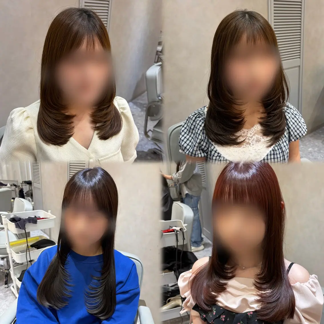ミディアム カラー ミディアムレイヤー ハイレイヤー レイヤーカット ローレイヤー ヘアカラー Ayano🎀似 合わせ×透明感🎀のヘアスタイル