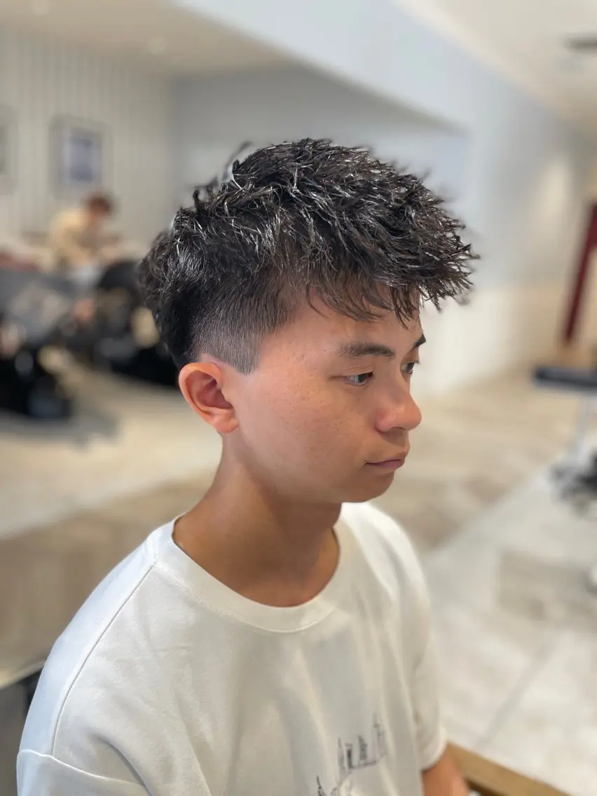 ショート パーマ メンズ カット パーマ メンズパーマ/カット / 古川　諒のヘアスタイル
