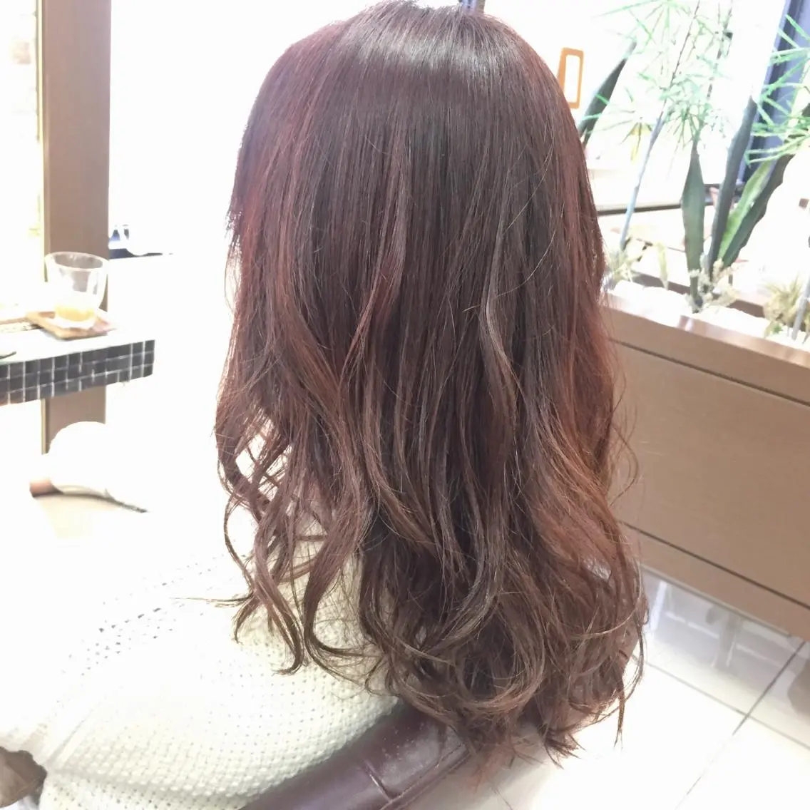 ロング カラー ピンクカラー 大平 美沙のヘアスタイル