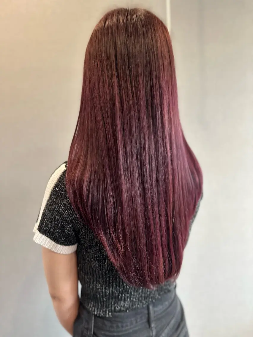 ロング カラー ヘアカラー K Harukaのヘアスタイル