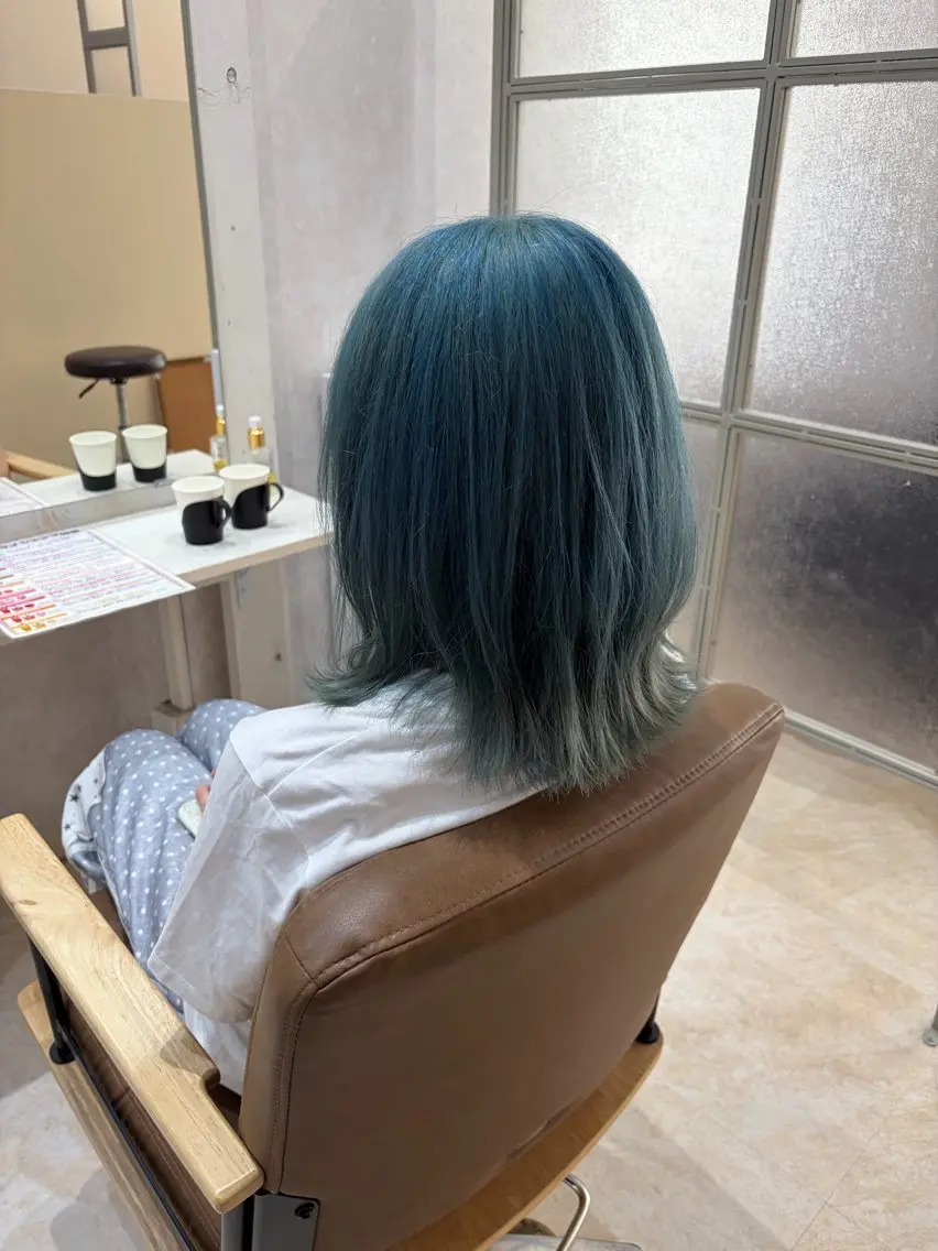 ミディアム ヘアカラー トリートメント ヘアセット Rico🤎まこと 🤎ボブ/艶カラー♪のヘアスタイル