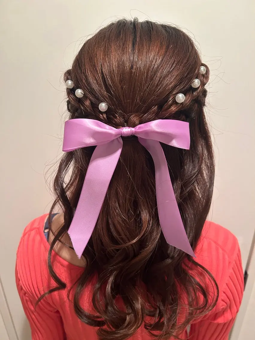 セミロング ヘアアレンジ T Ayaのヘアスタイル