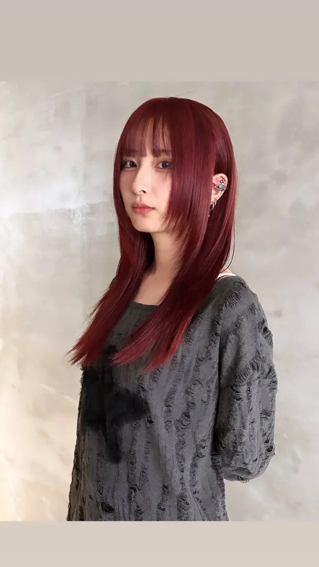 ロング カラー タナカ カナ🫧のヘアスタイル