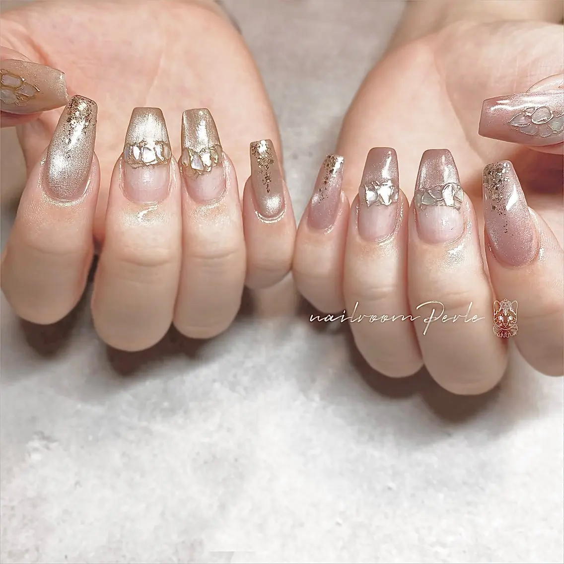 ネイル ハンドネイル nail room Perleのネイルデザイン