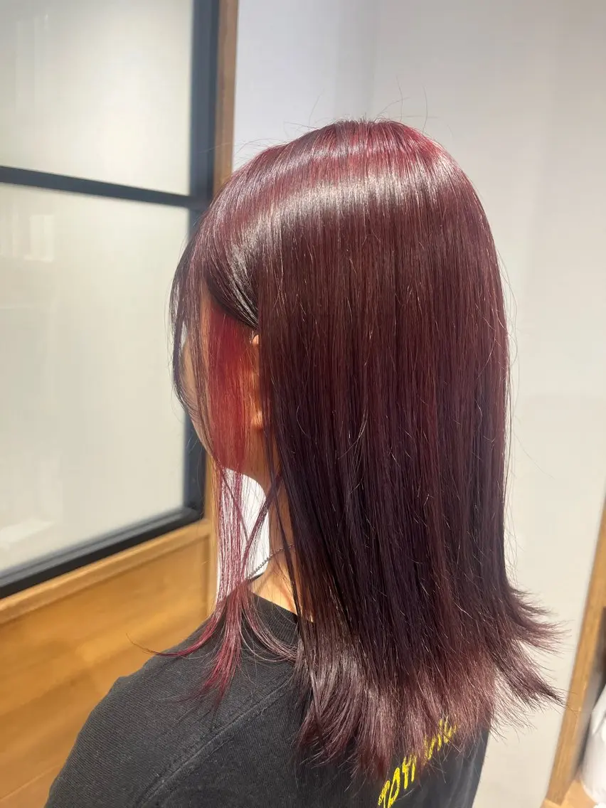【ブリーチ不使用】Wカラー🍒の写真