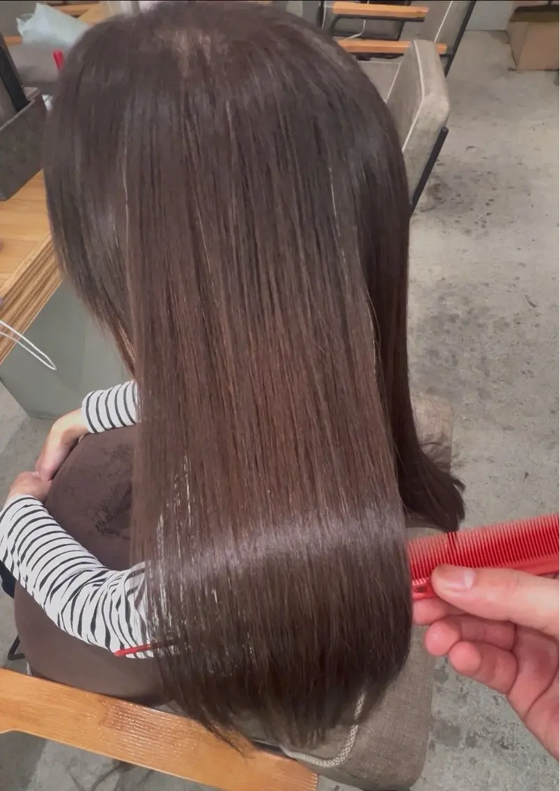 ロング カラー ヘアカラー 髪質改善JILL 🤍🩵AIのヘアスタイル