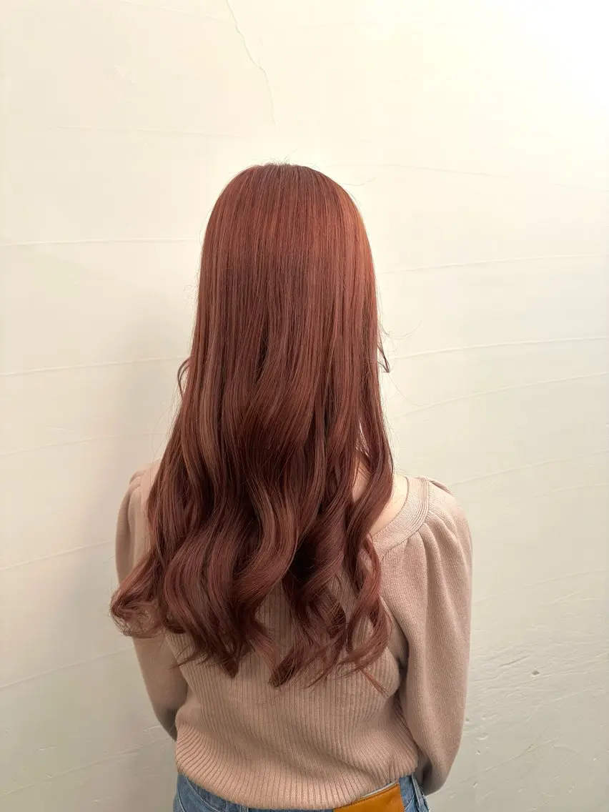 ロング カラー ベージュカラー ピンクカラー ヘアカラー ✨ブリーチカラー /菜月✨のヘアスタイル