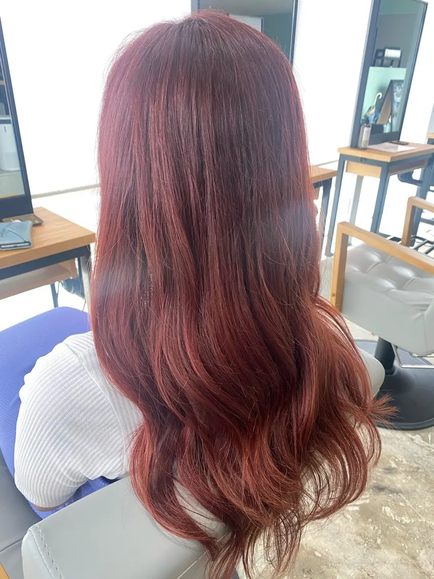 カラー ブリーチ ブリーチなしカラー . SHIZUKAのヘアスタイル
