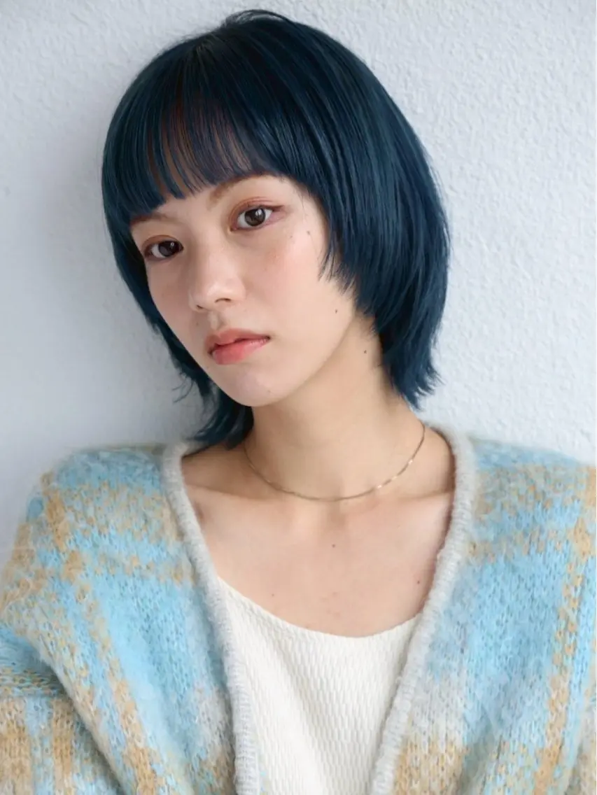 ミディアム カラー 太田 茉旺のヘアスタイル