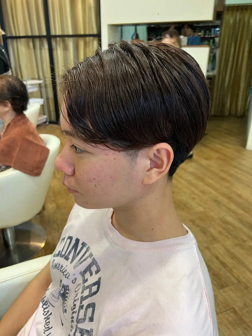 ショート パーマ メンズ メンズパーマ カット 一戸 大和のヘアスタイル